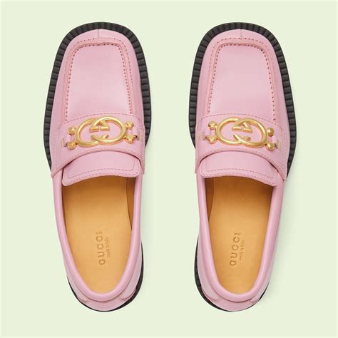 gucci loafers pink